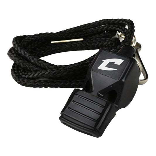 OFFICIALS' WHISTLE W/LANYARD & MOUTH CUSHION